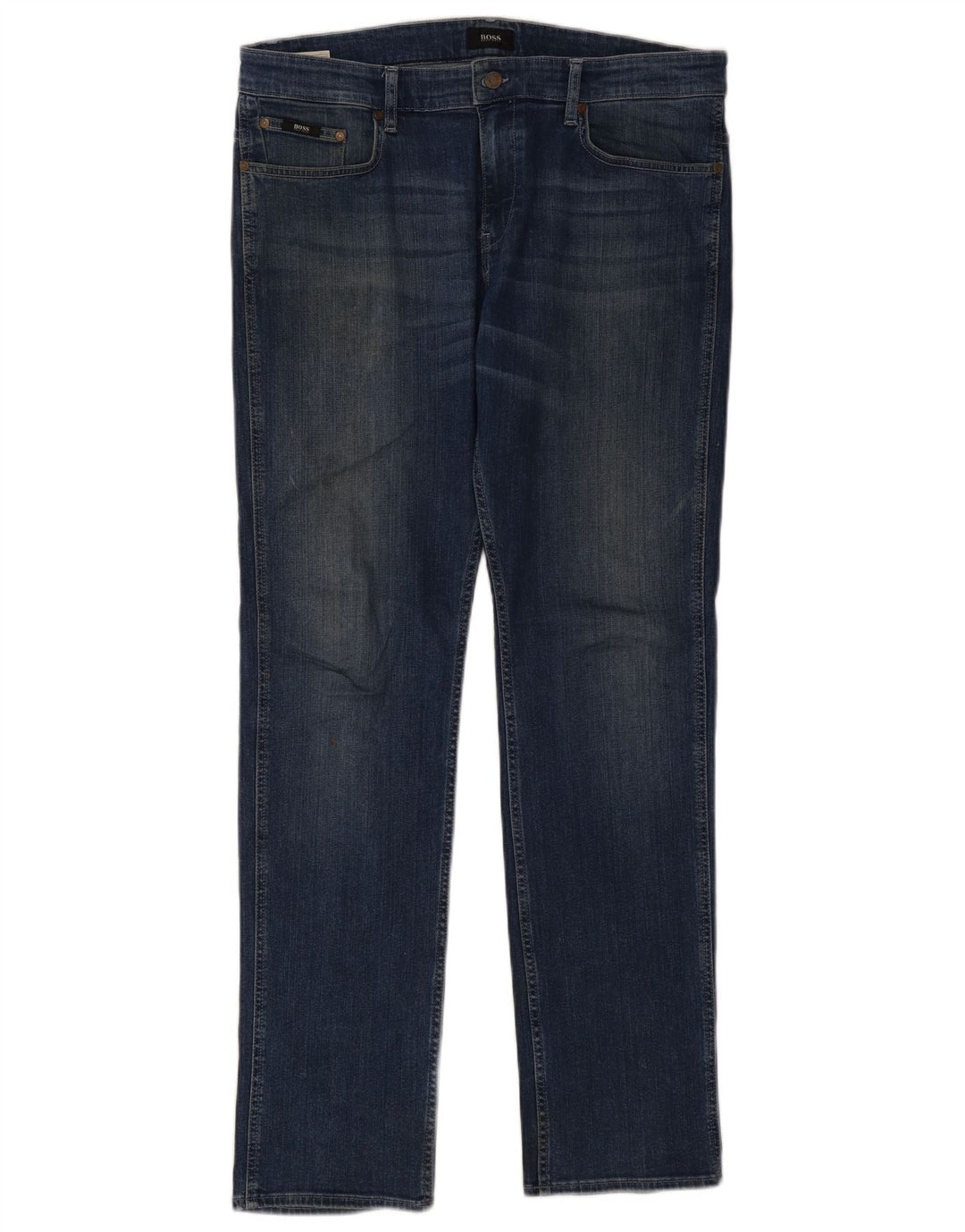 Hugo Boss Herren Slim Jeans W34 L32 Blaue Baumwolle