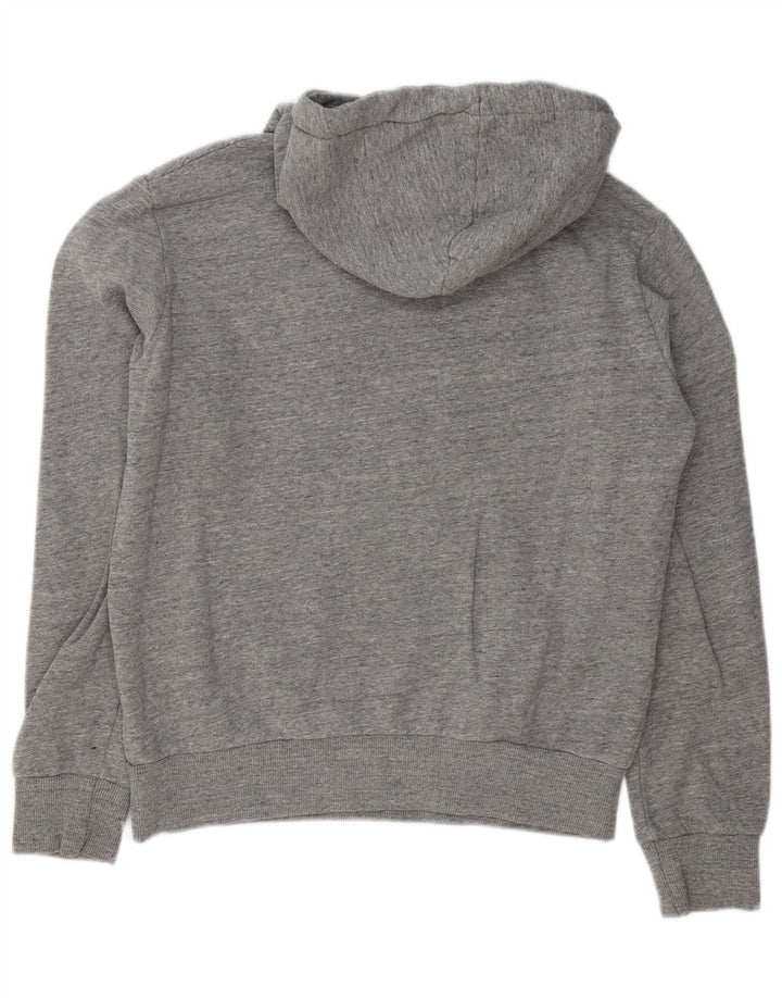 Superdry Herren-Pullover mit grafischem Kapuzenpullover, mittelgrau gesprenkelte Baumwolle