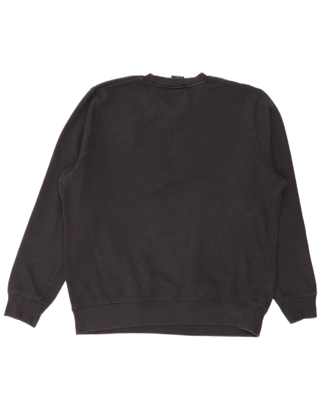 NEW BALANCE Damen Grafik-Sweatshirt-Pullover UK 16 Große schwarze Baumwolle