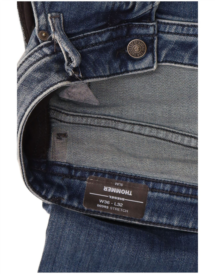 Diesel Herren Thommer Slim Jeans W36 L32 Blaue Baumwolle