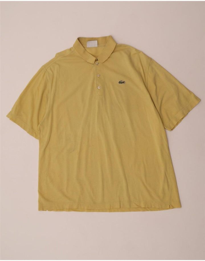 Lacoste Herren Poloshirt Größe 7 2XL Gelbe Baumwolle