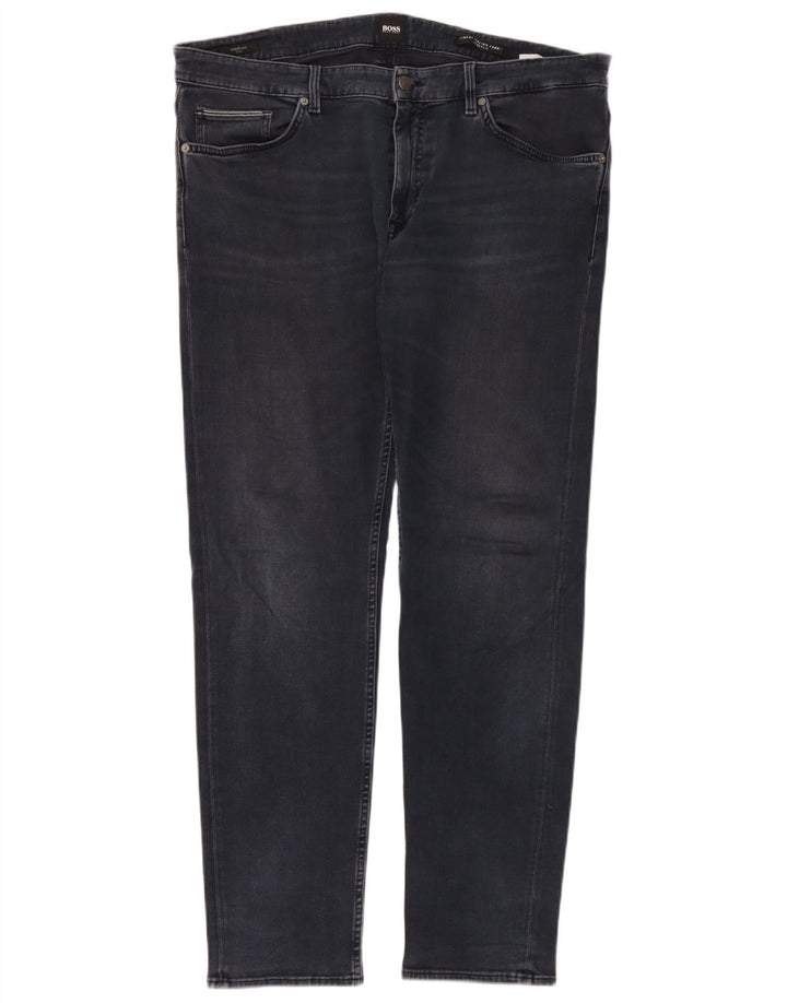 Hugo Boss Herren Slim Jeans W38 L34 Blaue Baumwolle