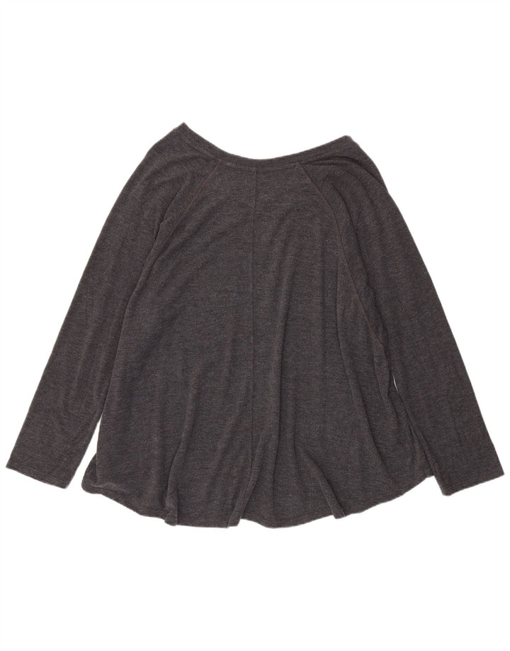 Tommy Hilfiger Damen Top Langarm UK 20 2XL Grau Polyester