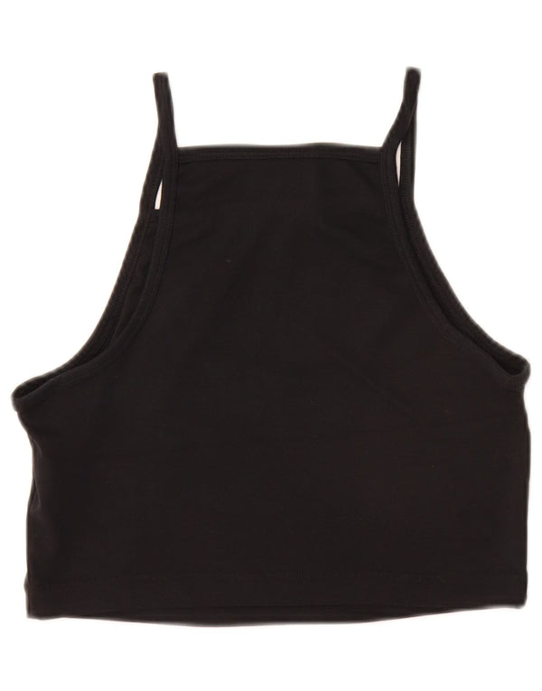 NIKE Crop Cami Top für Mädchen, 10–11 Jahre, mittelschwarze Baumwolle