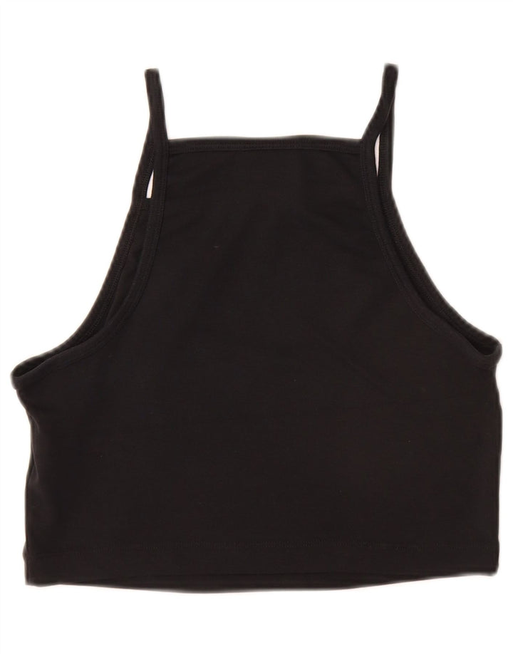 NIKE Crop Cami Top für Mädchen, 10–11 Jahre, mittelschwarze Baumwolle