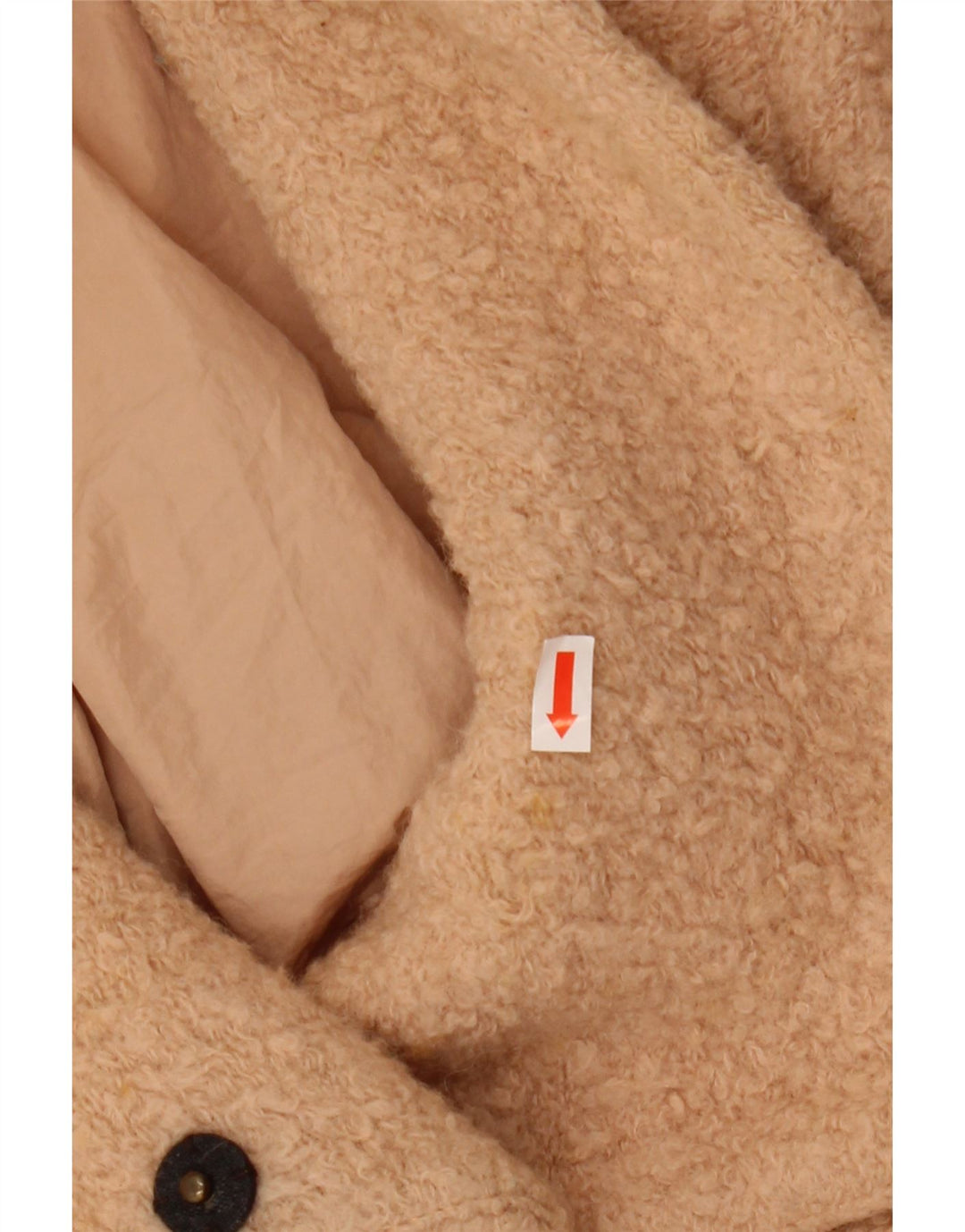 ZARA Damen Trafaluc Zweireihiger Mantel UK 14 Mittelbeige