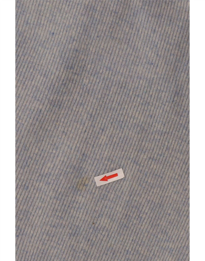 Vintage Damen Strick-Blasenrock Groß W32 Blaue Wolle