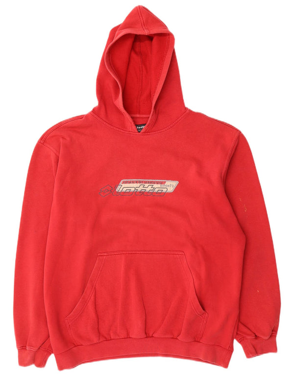 Lotto Herren-Kapuzenpullover mit Grafik, UK 42/44, XL, Rot