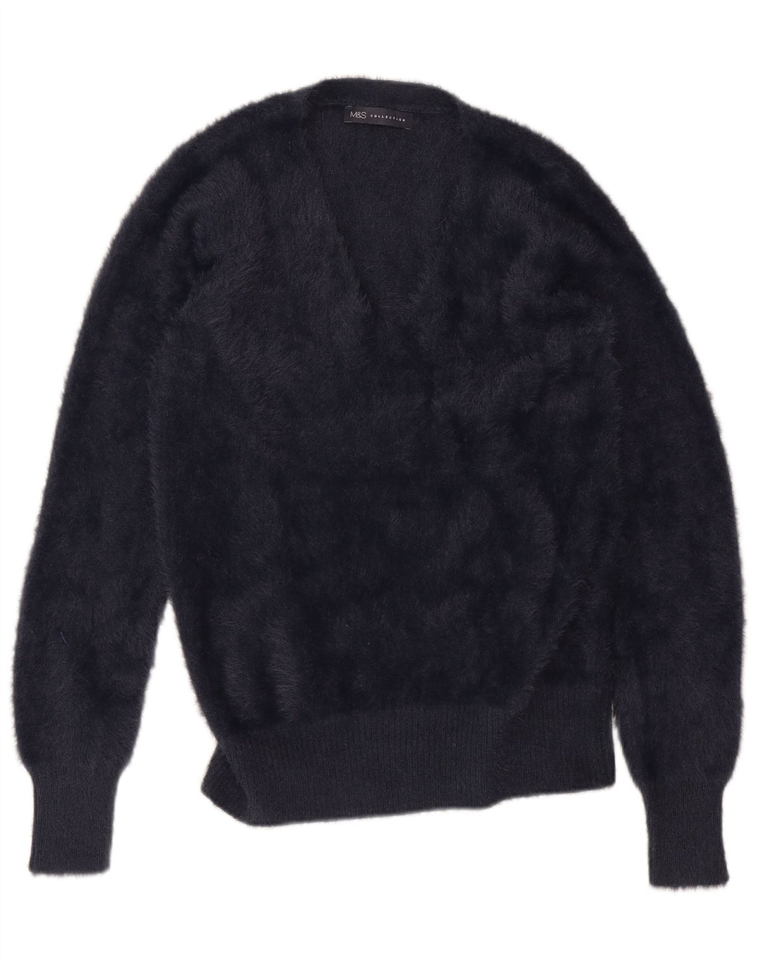 Marks & Spencer Damen-Pullover mit V-Ausschnitt, Gr. 14, mittleres Marineblau
