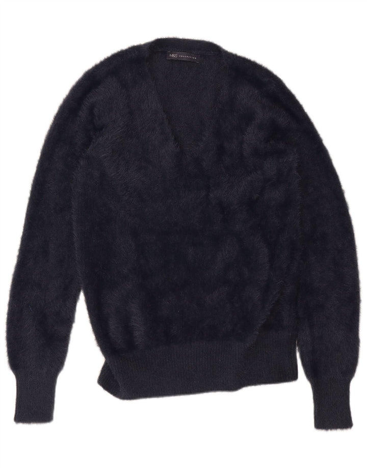 Marks & Spencer Damen-Pullover mit V-Ausschnitt, Gr. 14, mittleres Marineblau
