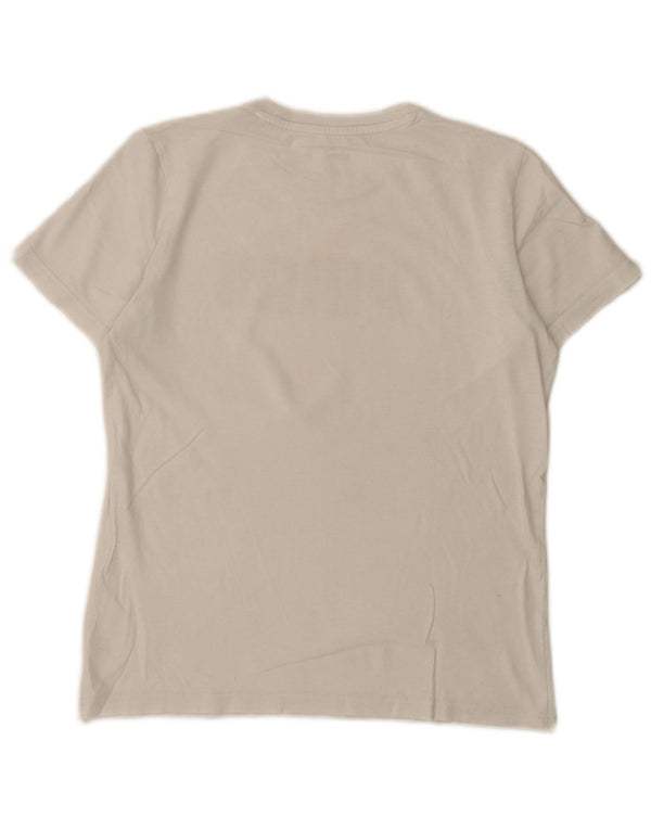 Puma Jungen T-Shirt mit Grafik, 13–14 Jahre, Größe L, weiße Baumwolle