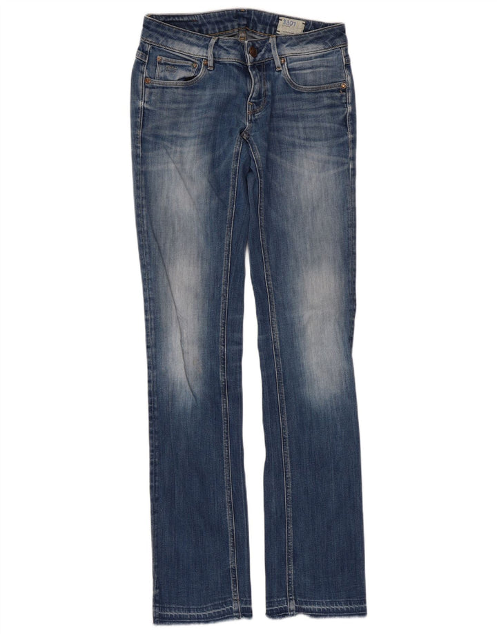 G-Star Damen 3301 Slim Bootcut Jeans W28 L33 Blau