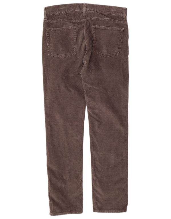 J. CREW Herren 484 Slim Cordhose W30 L30 Grau Baumwolle