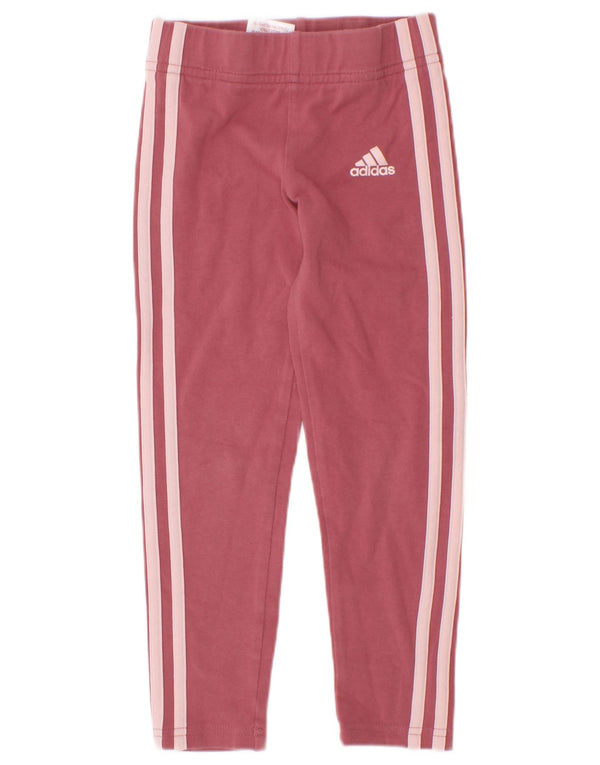 Adidas Mädchen-Leggings, 5–6 Jahre, rosa Baumwolle