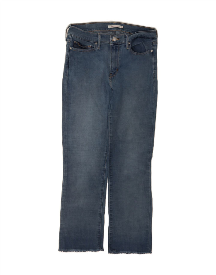 LEVI'S Womens Slimming Straight Jeans W29 L28 Blue Cotton Vintage Levi's and Second-Hand Levi's from Messina Hembry 
