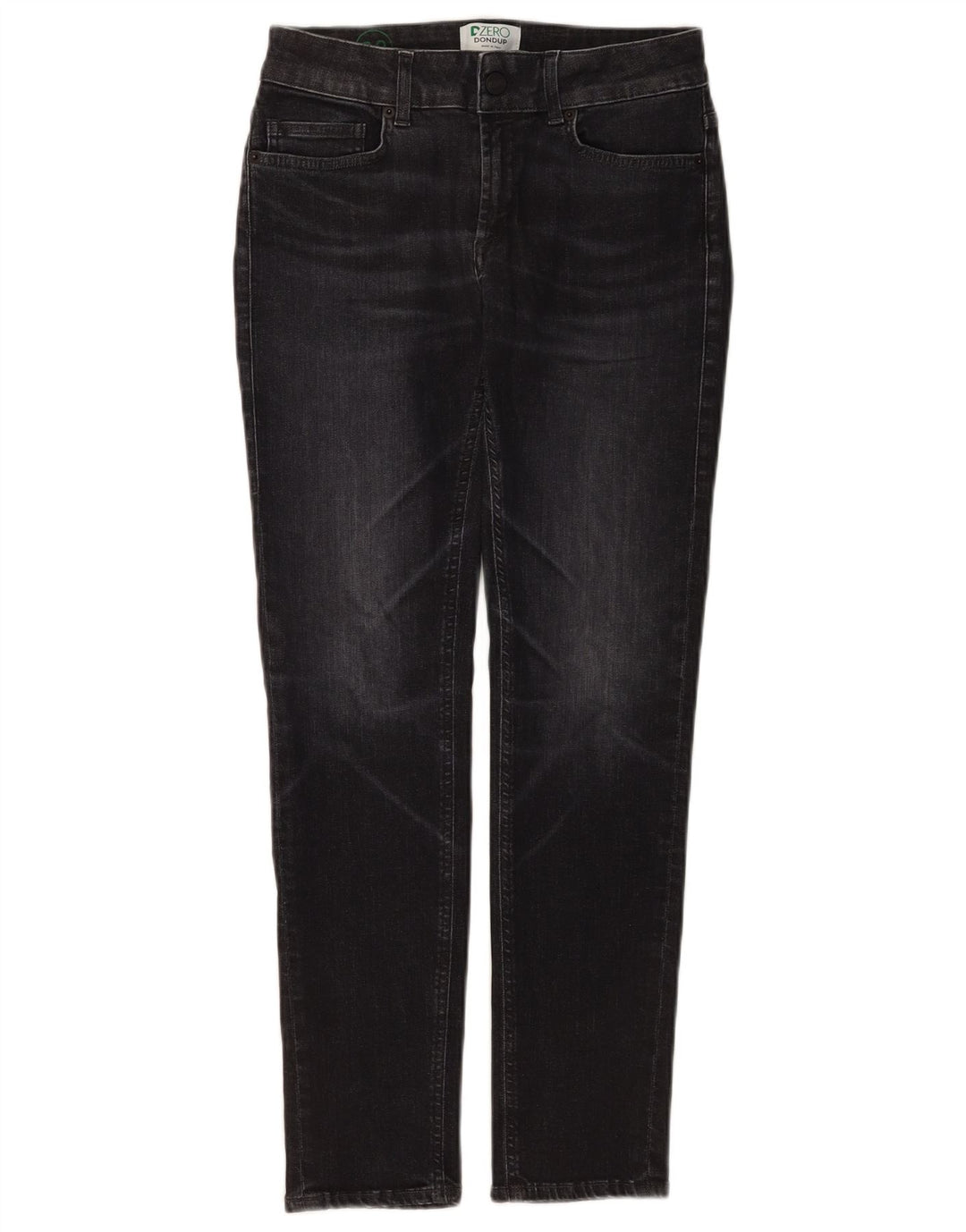 Dondup Damen Slim Jeans W28 L28 Schwarz Polyester