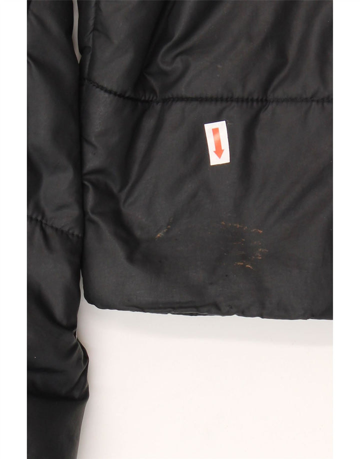 Nike Jungen gepolsterte Jacke mit Kapuze und Grafik, 10–11 Jahre, mittelschwarzes Polyester
