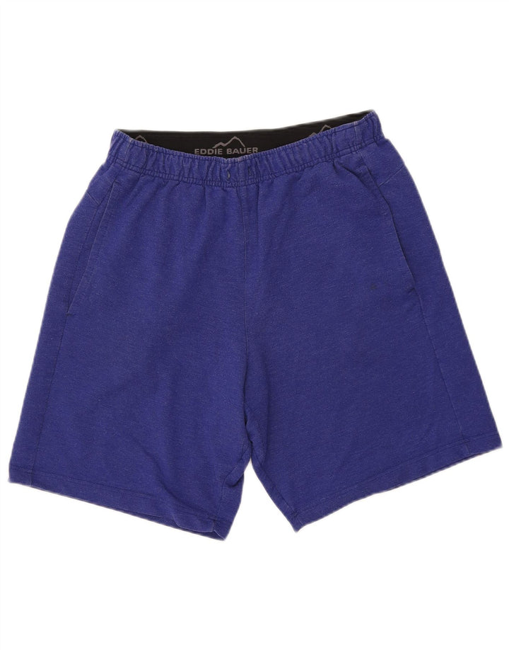 EDDIE BAUER Herren Sportshorts Small Blue Rayon