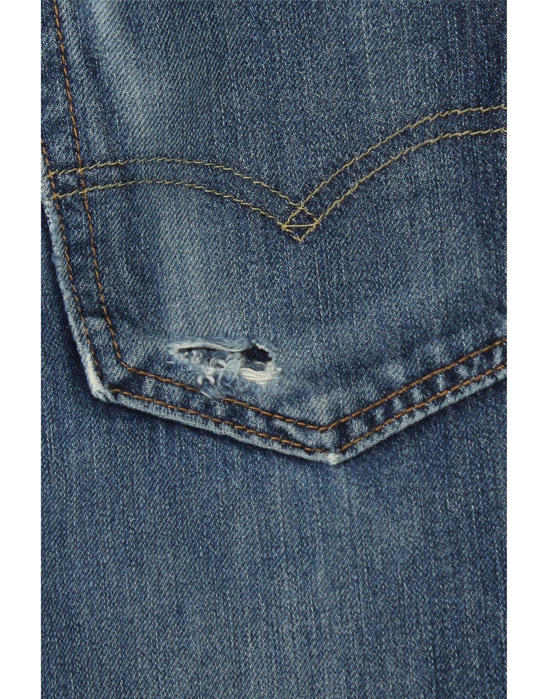 LEVI'S Damen 501 Jeansrock W32 Große blaue Baumwolle