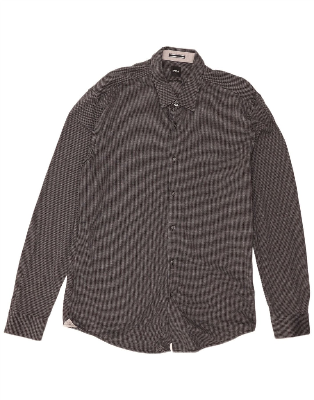 Hugo Boss Herren Slim Fit Hemd 2XL Schwarz Hahnentritt