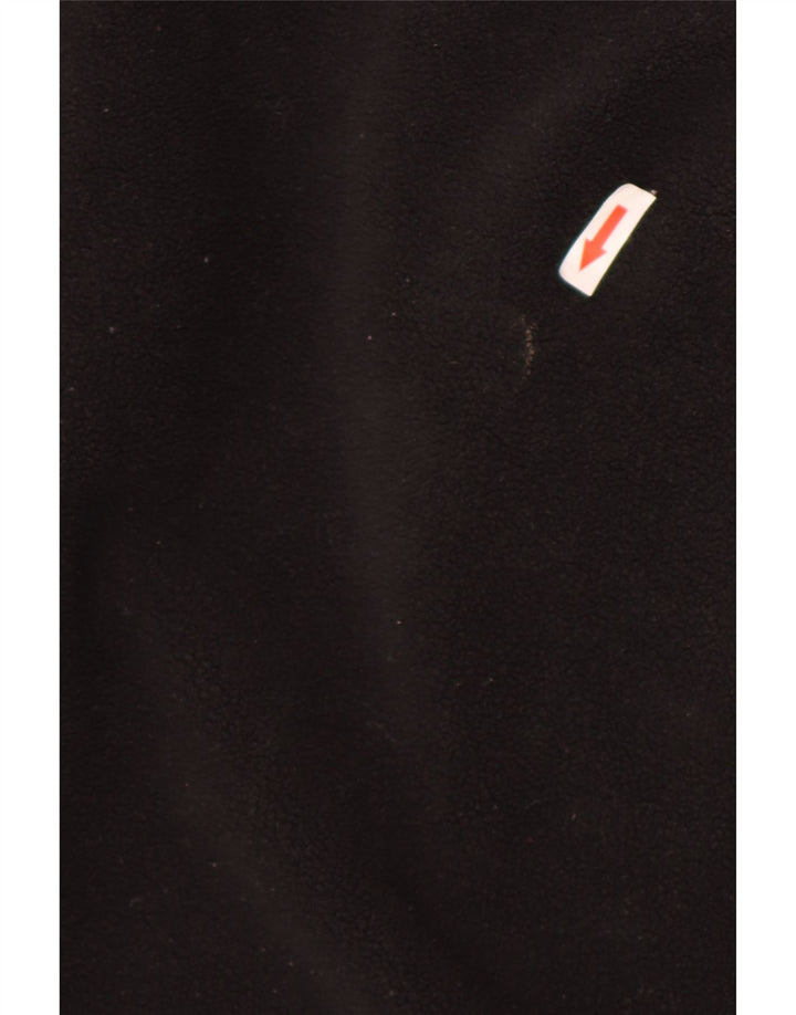 Adidas Herren-Fleecepullover mit Reißverschluss, Größe S, Schwarz, Polyester