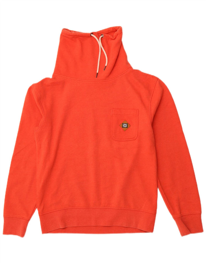 JACK & JONES Herren-Sweatshirt mit Rollkragen, groß, Baumwolle, Orange