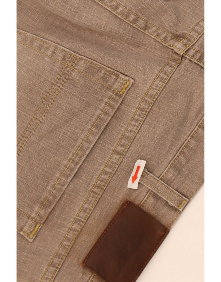 Marks & Spencer Herren Straight Jeans W40 L33 Khaki Baumwolle