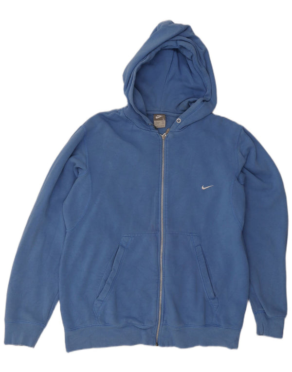Nike Herren Zip Hoodie Pullover UK 42/44 Large Blau