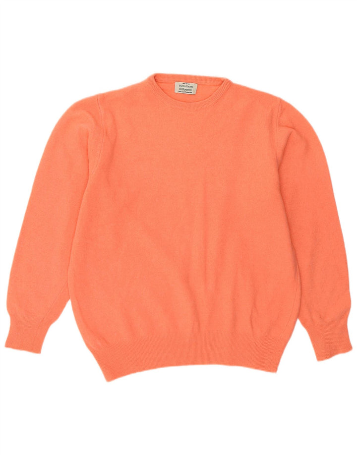 Benetton Damen-Pullover mit Rundhalsausschnitt, Gr. 14, Mittelrosa