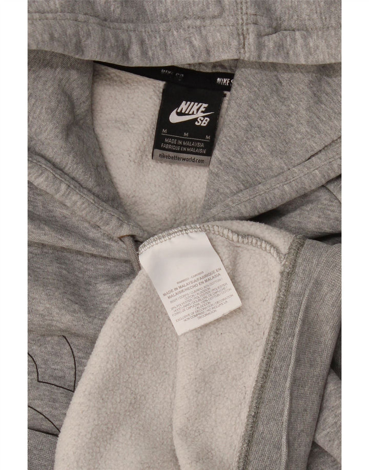 Nike Herren-Kapuzenpullover mit Grafik, mittelgrau gefleckte Baumwolle