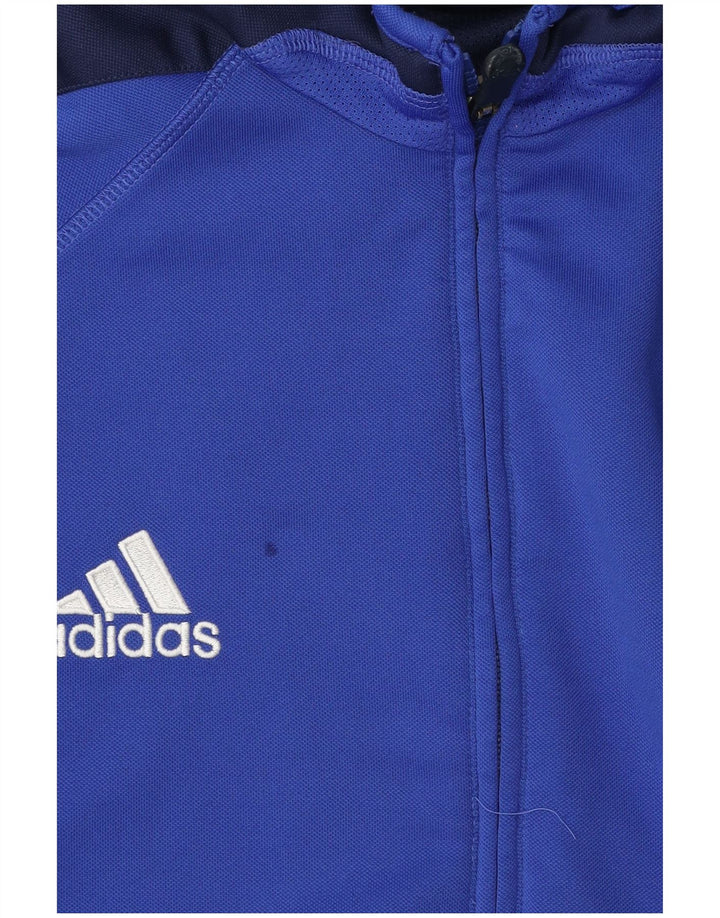 Adidas Herren Climacool Trainingsanzug Top Jacke UK 42/44 Large Blue Colourblock