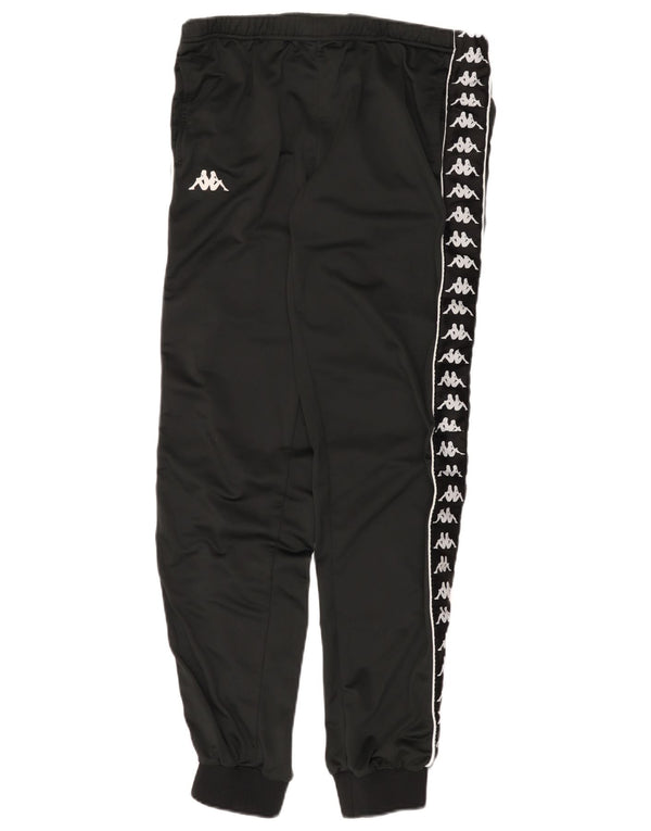 Kappa Womens Graphic Trainingshose Jogger UK 14 Large Schwarz
