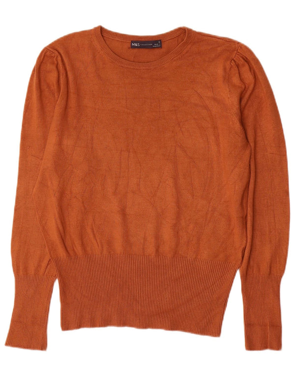 Marks & Spencer Damen-Pullover mit U-Boot-Ausschnitt, UK 12, Mittelbraun