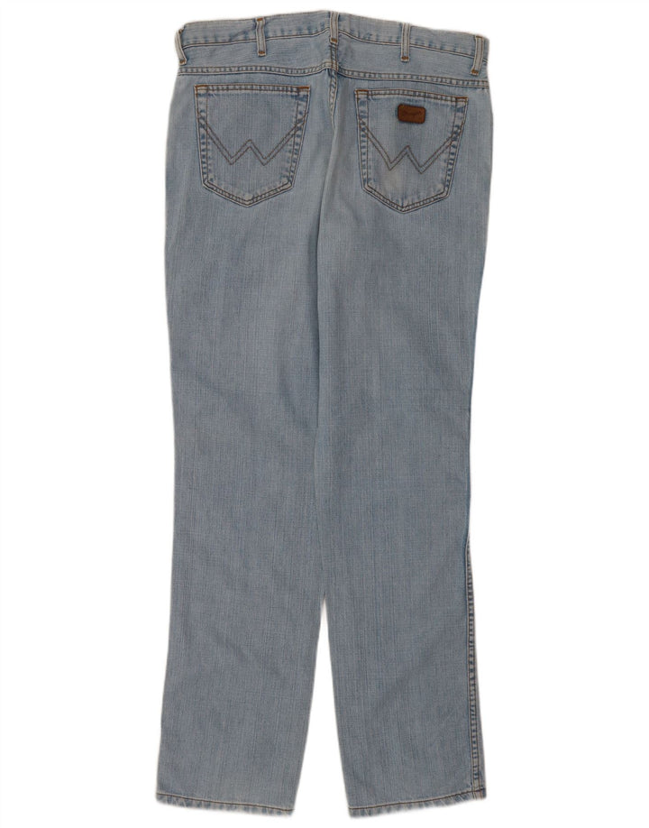 Wrangler Herren Texas Straight Jeans W36 L34 Blaue Baumwolle