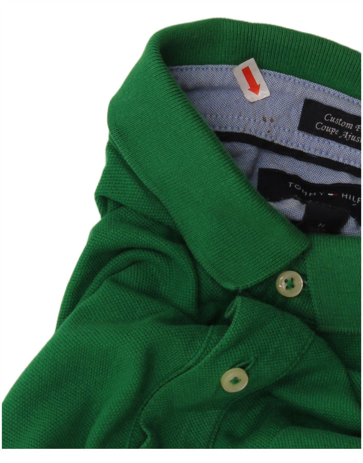 TOMMY HILFIGER Herren Custom Fit Poloshirt Mittelgrün