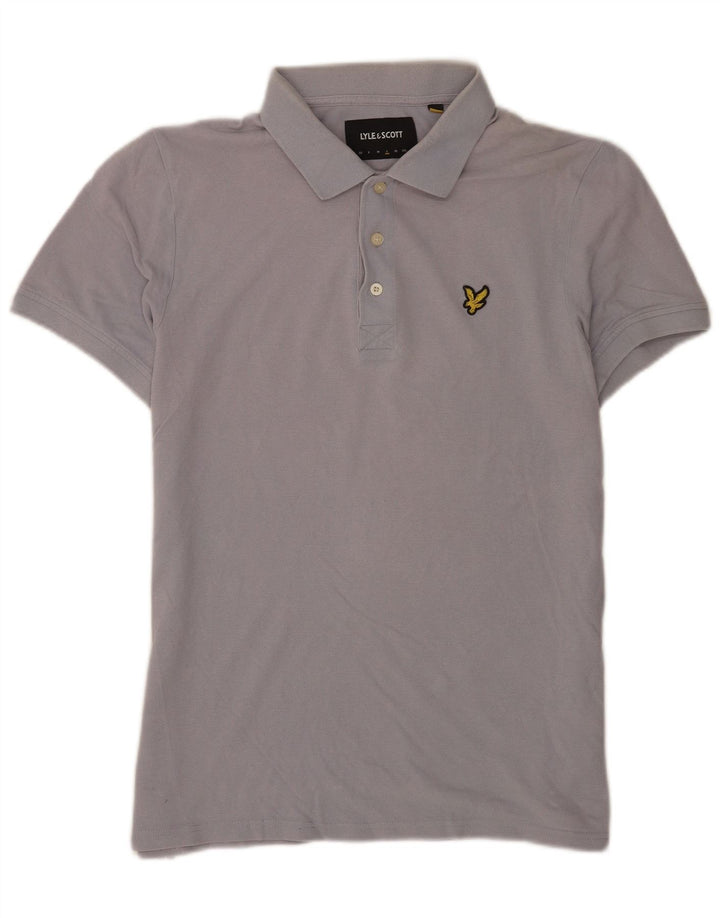 Lyle & Scott Herren Kurzarm-Poloshirt, Größe L, Grau, Baumwolle