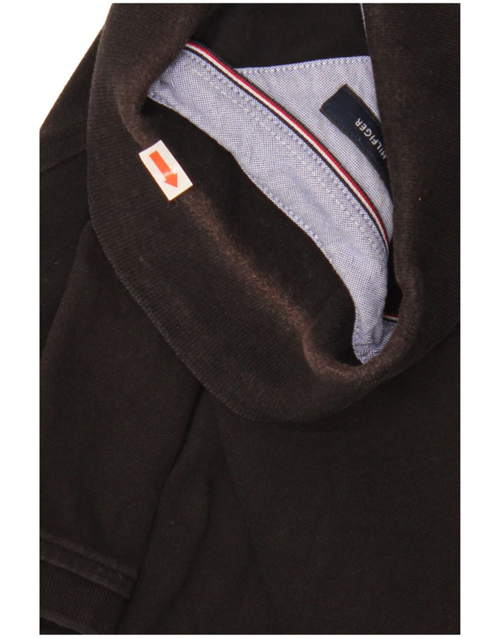 TOMMY HILFIGER Herren Slim Fit Poloshirt Mittelschwarz