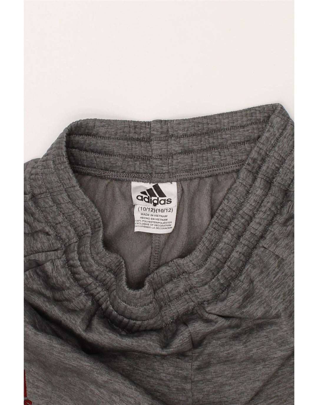 ADIDAS Boys Sport Shorts 10-11 Years Medium Grey Colourblock Polyester Vintage Adidas and Second-Hand Adidas from Messina Hembry 