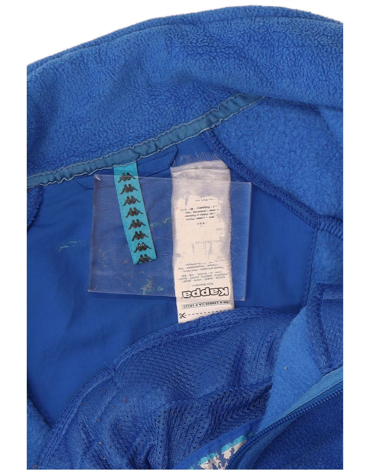 Kappa Herren Italia Graphic Fleecejacke UK 38 Mittelblaues Polyester