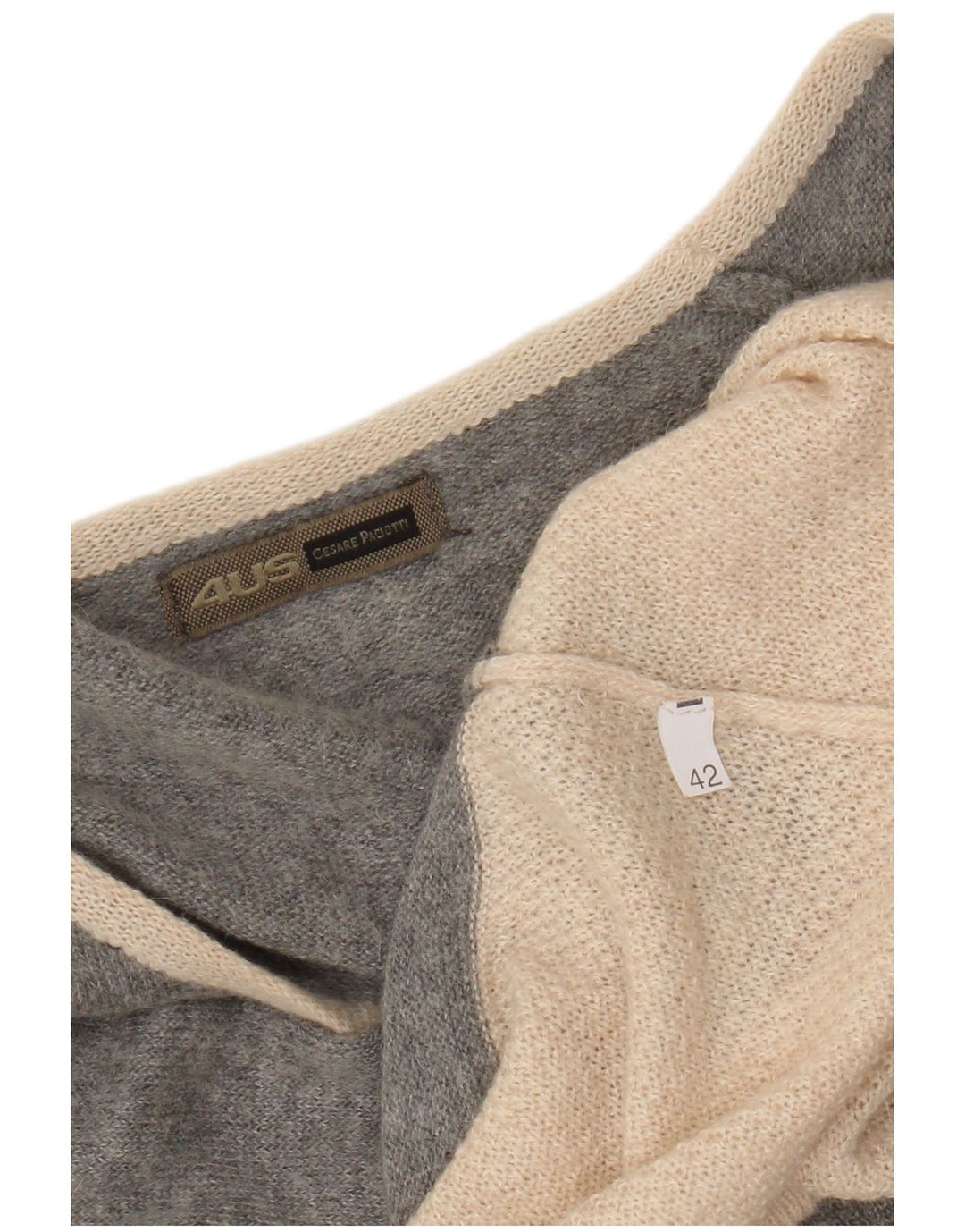 Cesare Paciotti 4US Damen Pulloverkleid IT 42 Mittelgrauer Farbblock