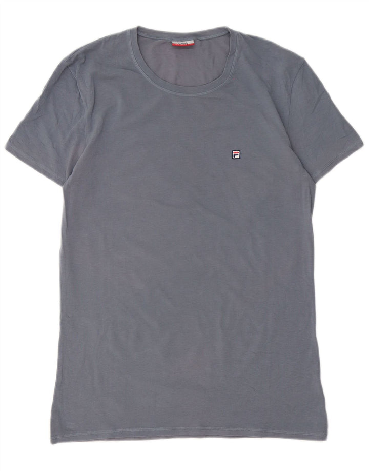 Fila Herren T-Shirt Top Large Blau Baumwolle