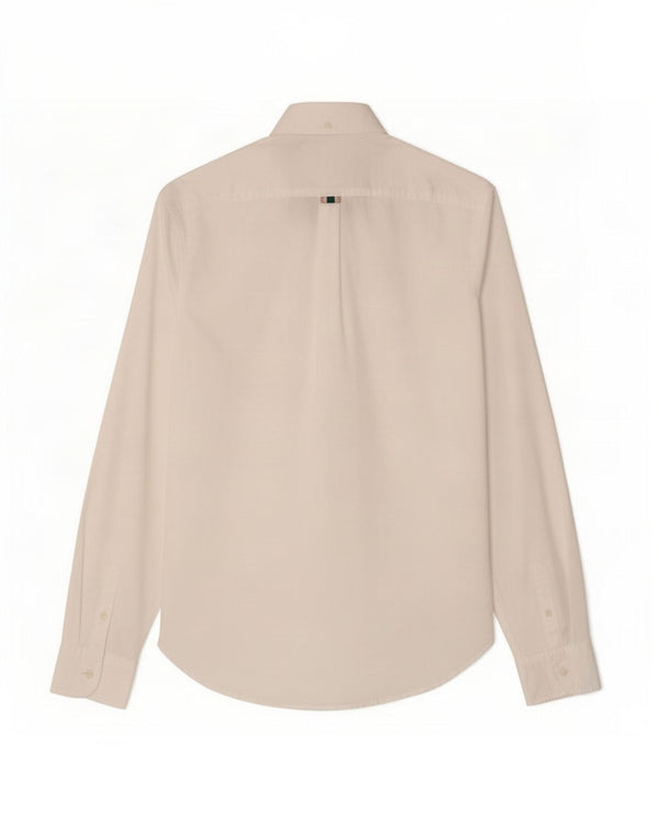 Superdry Damen-Hemd UK 12 aus mittelweißer Baumwolle