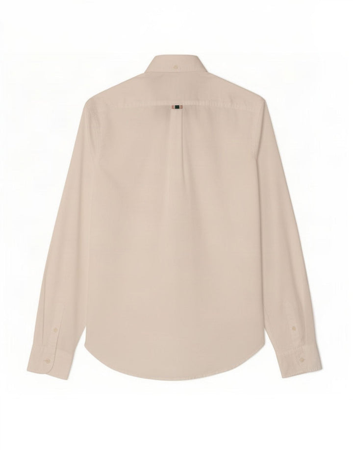 Superdry Damen-Hemd UK 12 aus mittelweißer Baumwolle
