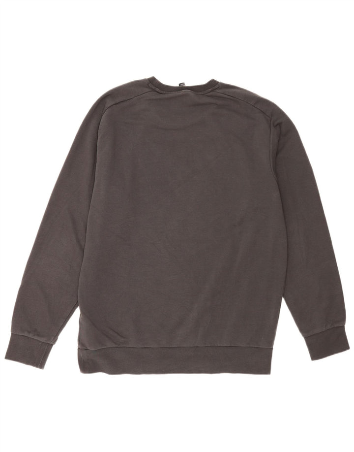 Adidas Herren Grafik-Sweatshirt mit normaler Passform, groß, graue Baumwolle