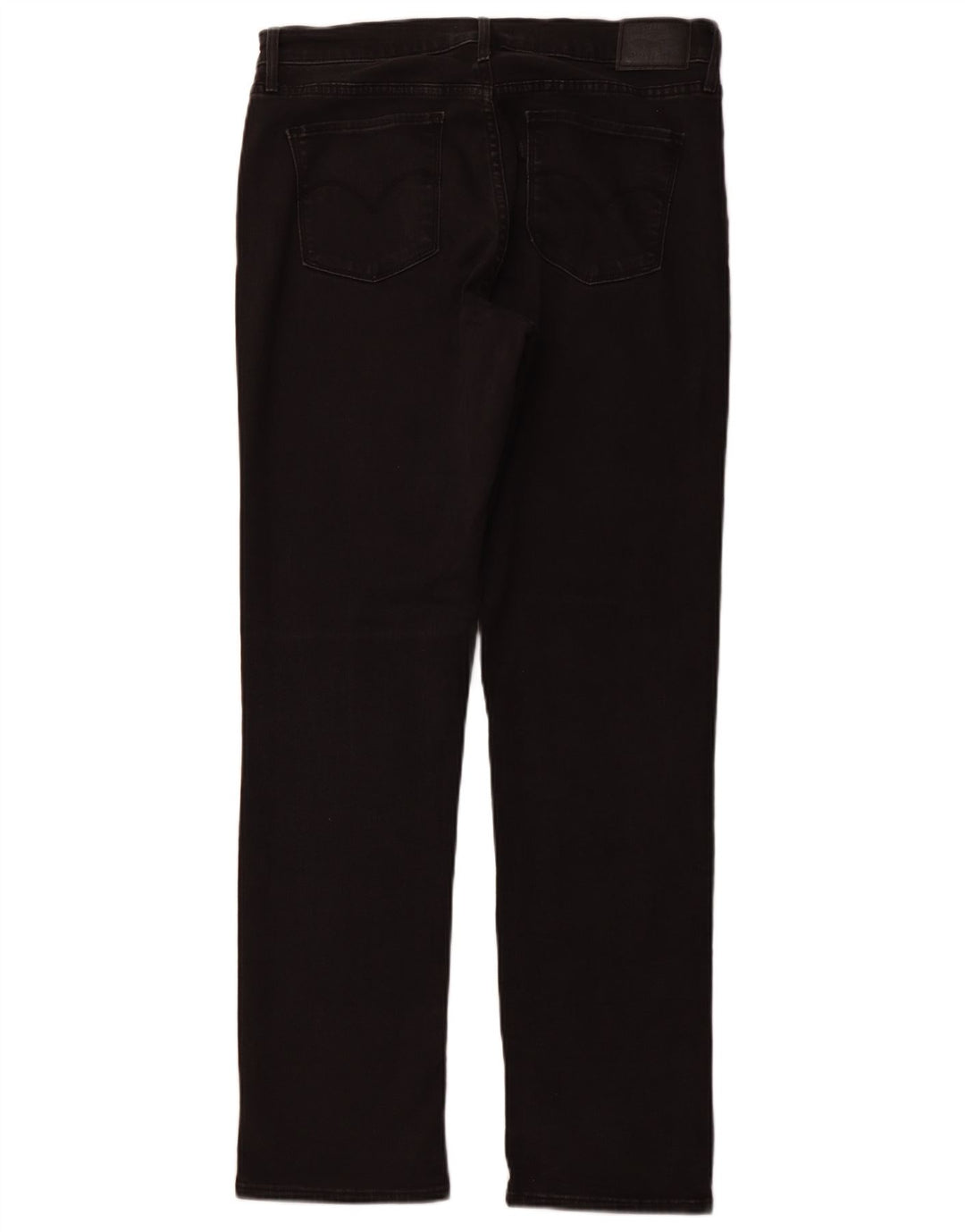 LEVI'S Damen 314 Shaping Straight Jeans W32 L32 Schwarze Baumwolle