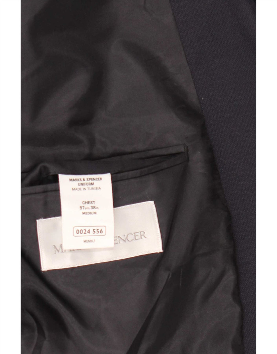 Marks & Spencer Herren-Blazer mit 2 Knöpfen, Größe UK 38, mittleres Marineblau