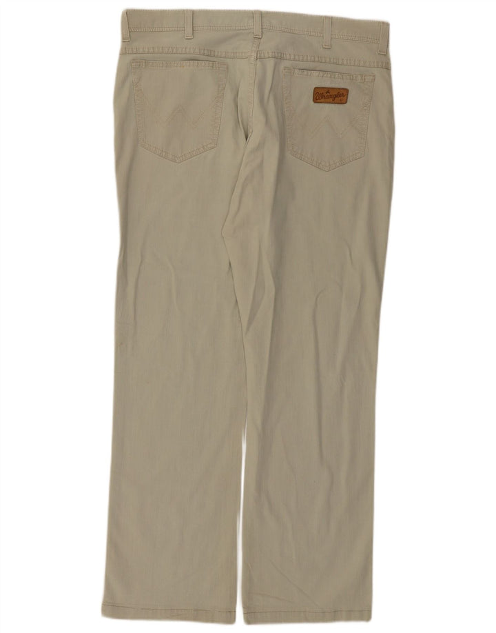 Wrangler Herren Texas Straight Jeans W38 L29 Grüne Baumwolle