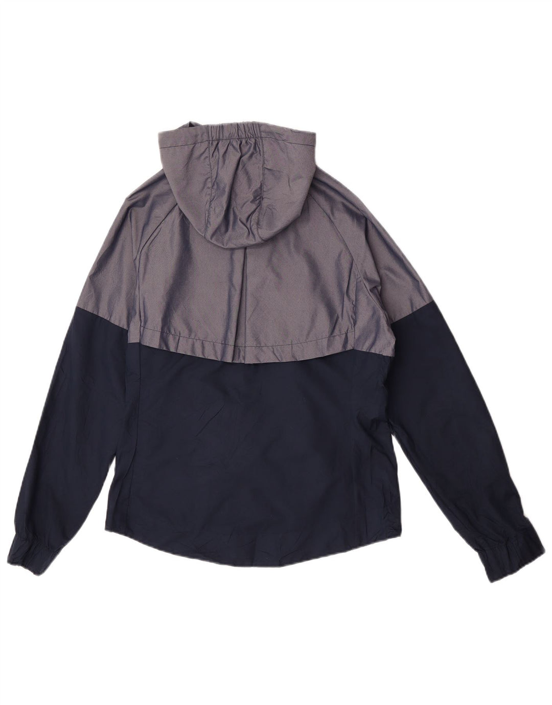 Nike Womens Hooded Oversized Rain Jacket UK 10 Small Graues Colourblock-Nylon