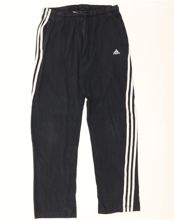 Adidas Herren-Trainingshose XL, schwarze Baumwolle, Comics