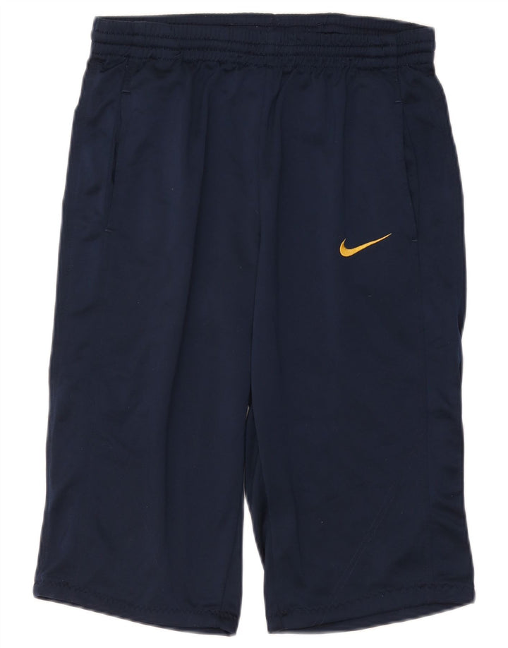 NIKE Herren-Bermuda-Sportshorts UK 38/40 Mittelmarineblaues Polyester